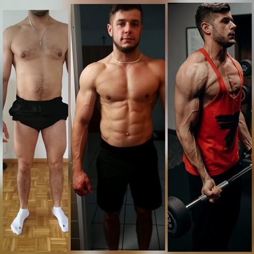 Metamorfoza — Adrian zwiększył masę o 4 kg